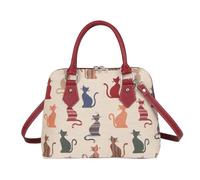 Signare Tapiz Mochila Bandolera Bolsos pequeños para Mujer con diseños de Gatos (Gato descarado)