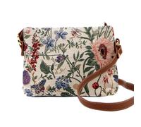 Signare Tapiz mochila bandolera mujer bolsos pequeños mujer con diseño de flores y criaturas de jardín (Jardín de la mañana)