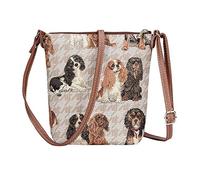 Signare Tapiz mochila bandolera mujer mochila pequeña con diseño (Cavalier King Charles Spaniel)