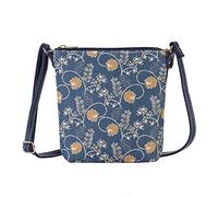 Signare Tapiz mochila bandolera mujer mochila pequeña con diseño floral (Austen Blue)