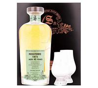Signatory Vintage MOSSTOWIE 45 Years Old 30th ANNIVERSARY 1973 51,6% Vol. 0,7l in Holzkiste with 2 glasses