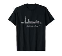 Signature Auckland City Skyline - Recuerdo de Nueva Zelanda Camiseta