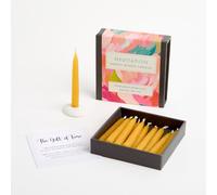 Signature Collection - Meditación (abstracta) 12 velas de veinte minutos con soporte de cerámica