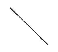 Signature Fitness Barra olímpica de levantamiento de pesas de 7 pies, capacidad de 700 libras, color negro