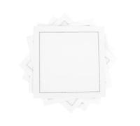 Signature Napkins 100% algodón Servilletas de cóctel, Paquete de 50, Blanco