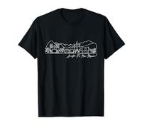 Signature Santa Fe City Skyline - Recuerdo de Nuevo México Camiseta