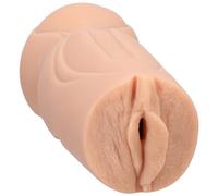 Signature Strokers - Livv Fitt ULTRASKYN Pocket Pussy - Moldeado de Livv Fitt, cariciador de mano realista con textura única, seguro para el cuerpo y sensación realista - Vainilla - por Doc Johnson