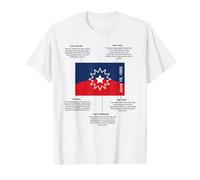 Significado de la Bandera de Juneteenth Camiseta gráfica económica