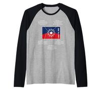 Significado de la Bandera de Juneteenth Camiseta Manga Raglan