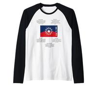 Significado de la Bandera de Juneteenth Camiseta Manga Raglan