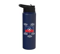 Significado de la bandera de Juneteenth Stainless Steel Insulated Water Bottle