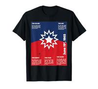 Significado de la bandera simbólica roja blanca azul envejecida Juneteenth Camiseta