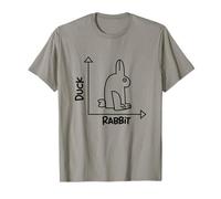 Significado doble del conejo del pato que dibuja el conejo divertido Imágenes Camiseta