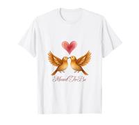 Significado para ser pájaros Acuarela Estilo Boda Amor Aniversario Camiseta