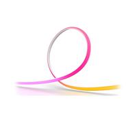 Signify/Philips Philips Hue Tira de Luces OmniGlow Gradient 5m EU, Bluetooth/Zigbee, Blanco, 4500 lm, 60 W, Cambio de Color, Cortable, IP20, Compatible con Alexa, Google, HomeKit