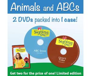 Signing Time Leah's Farm and ABC Signs DVD Set: 2-in-1 DVD Pack