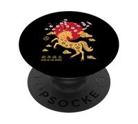 Signo Animal del año Lunar Chino 2026 Año del Caballo de Fuego PopSockets PopGrip Adhesivo