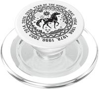 Signo Animal del año Lunar Chino 2026 Año del Caballo de Fuego PopSockets PopGrip para MagSafe