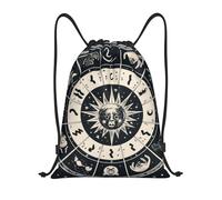 Signo Astrológico Hombre Mujer Mochila De Cuerdas Plegable Mochila Con Cordón Casual Mochilas Deportiva Para Baloncesto Fútbol Voleibol