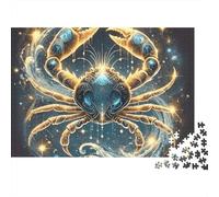 Signo Cáncer Puzzle de 1000 Piezas Papel para Adultos Cielo Estrellado Puzzle para Toda la Familia Relajante 70x50cm/1000pcs