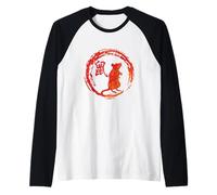 Signo Chino del zodíaco Rata Camiseta Manga Raglan