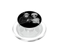 Signo de Amor Entre Bigfoot y Alien Sasquatch, Bigfoot Alien Heart PopSockets PopGrip para MagSafe