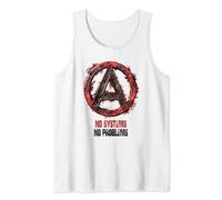 Signo de anarquía, libertad, punks, punk rock, anarquía Camiseta sin Mangas