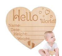 Signo de anuncio de nacimiento - Hermoso cartel de anuncio de bebé para recién nacido - Señal de anuncio de nacimiento de bebé, señal de anuncio de recién nacido para recuerdos de baby shower