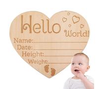 Signo de anuncio de nacimiento - Hermoso cartel de anuncio de bebé para recién nacido | Señal de anuncio de nacimiento, señal de anuncio de nombre de bebé para foto Prop Baby Shower Nursery