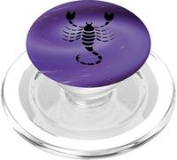 Signo de astrología del Zodiaco de la Galaxia púrpura de Escorpio el Escorpión PopSockets PopGrip para MagSafe