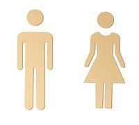 Signo de baño Letreros de latón for inodoro for hombres y mujeres, letreros de baño, decoración, conjunto de figuras, letreros de baño modernos, letreros for puertas de baño (D) (color: B) ( Color : C