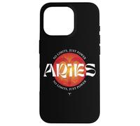 Signo de fuego del zodiaco Aries Sin límites Solo astrología de poder Carcasa para iPhone 16 Pro