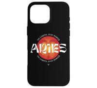 Signo de fuego del zodiaco Aries Sin límites Solo astrología de poder Carcasa para iPhone 16 Pro Max
