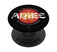 Signo de fuego del zodiaco Aries Sin límites Solo astrología de poder PopSockets PopGrip Adhesivo