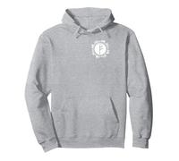 Signo de Glifo Celta con símbolo de Runa vikinga FEHU Sudadera con Capucha, Unisex para Adultos, Gris Jaspeado, XXL