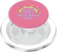 Signo de Humor Divertido para Adultos I Ignore The 'Wash Hands PopSockets PopGrip para MagSafe