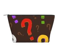 Signo de interrogación Colorido, Bolsa de artículos de tocador Bolsa de Maquillaje Bolsa de cosméticos Bolsa de artículos de tocador de Viaje portátil