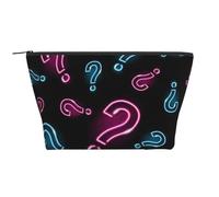 Signo de interrogación de neón sin Costuras, Bolsa de artículos de tocador Bolsa de Maquillaje Bolsa de cosméticos Bolsa de artículos de tocador de Viaje portátil