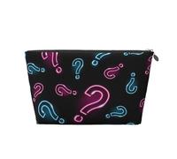 Signo de interrogación de neón sin Costuras, Bolsa de artículos de tocador Bolsa de Maquillaje Bolsa de cosméticos Bolsa de artículos de tocador de Viaje portátil