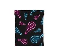 Signo de interrogación de neón sin Costuras, Squeeze Top Wallet Bolsa de Almacenamiento para Mujer Monedero pequeño Bolsa de Cambio