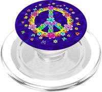 Signo de la Paz, Flower Power, Hippie, símbolo, Libertad PopSockets PopGrip para MagSafe
