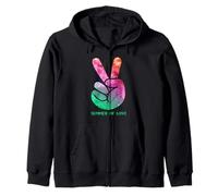 Signo de la paz - Summer Of Love Cool Tie Dye Peace Sign Gift Sudadera con Capucha