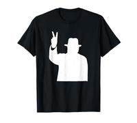 Signo de la Victoria de Winston Churchill Icono británico de la Segunda Camiseta