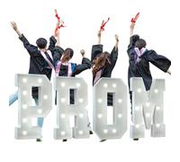 Signo De Luces De Letras LED, Gran PROM Marquee Light Up Letters Sign For Graduation Party Decorations 2024(PROM White,2FT)
