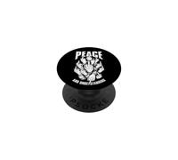 Signo de Mano grosera de Paz y comprensión del Dedo Medio PopSockets PopGrip Adhesivo