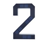 Signo de número de casa, Sensor de luz, señal de casa, dirección Led moderna, número Solar, números impermeables para exteriores(2)