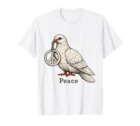 Signo de Paz Amor Libertad Dichosa Vida Positiva Vibe Camiseta