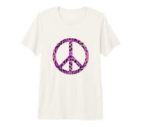 Signo de Paz de Guepardo Leopardo Rosa Fresco Camiseta Premium