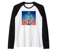 Signo de Paz de Guitarra mágica Camiseta Manga Raglan