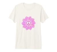 Signo de Paz de Mandala de Flores Camiseta Premium